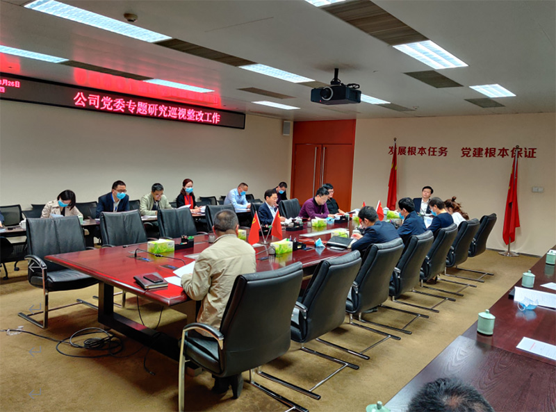 公司召开2020年第8次党委会专题研究巡视整改工作