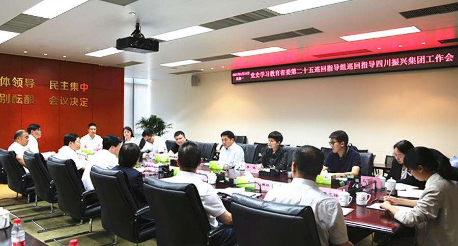 省委第二十五巡回指导组指导四川振兴集团党史学习教育工作