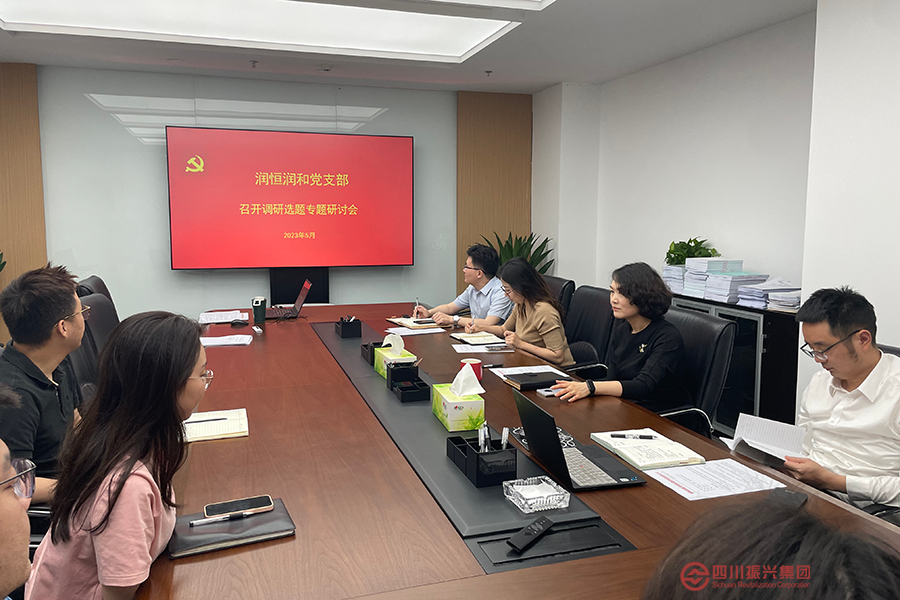 润恒润和党支部召开调研选题专题研讨会