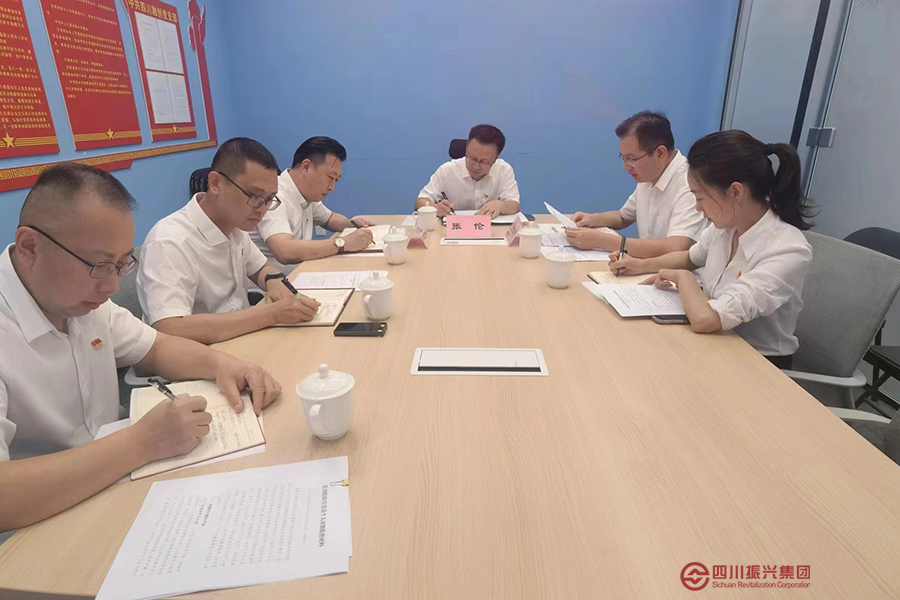 四川融创党支部召开主题教育专题组织生活会